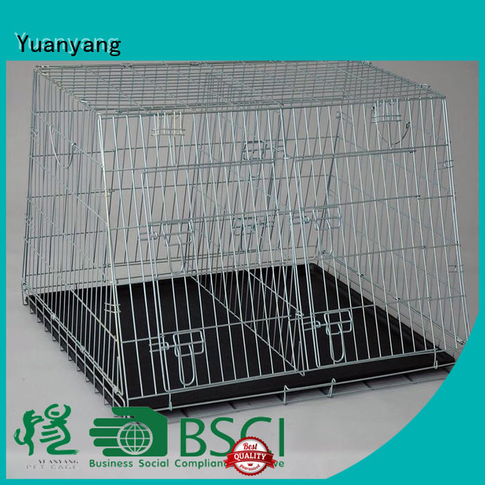 Yuanyang Excellent quality wire dog cage manufacturer for transporting puppy
