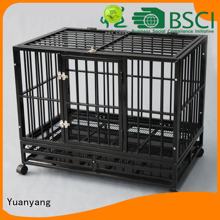 Yuanyang metal dog crate factory for training pet