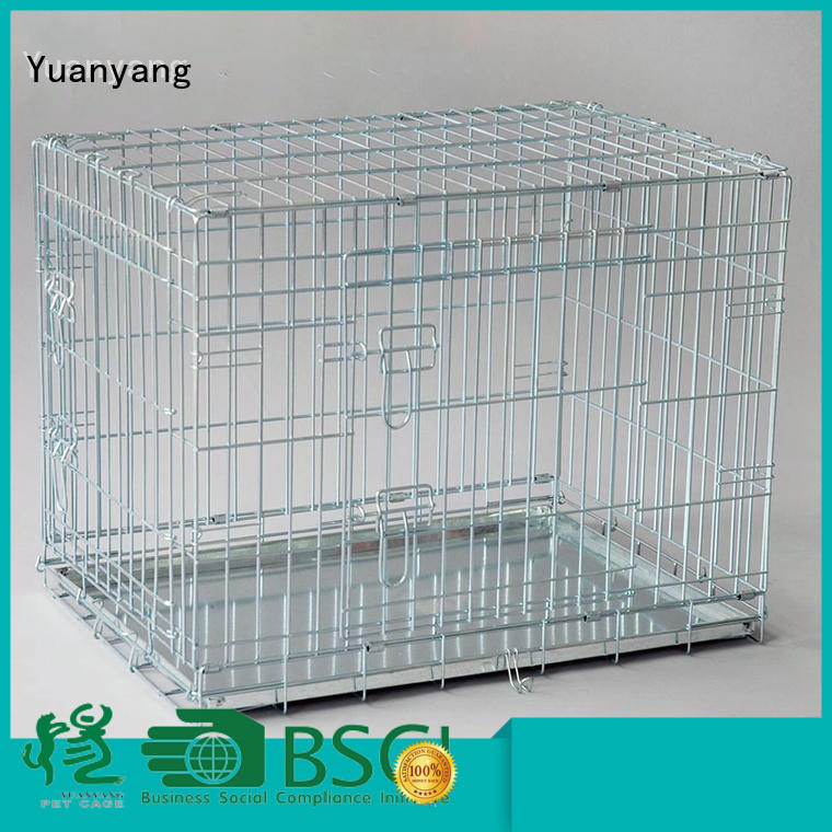 Yuanyang Best wire dog kennel supply for transporting puppy