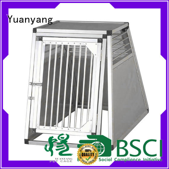 Yuanyang Top aluminum dog kennel company for transporting pet