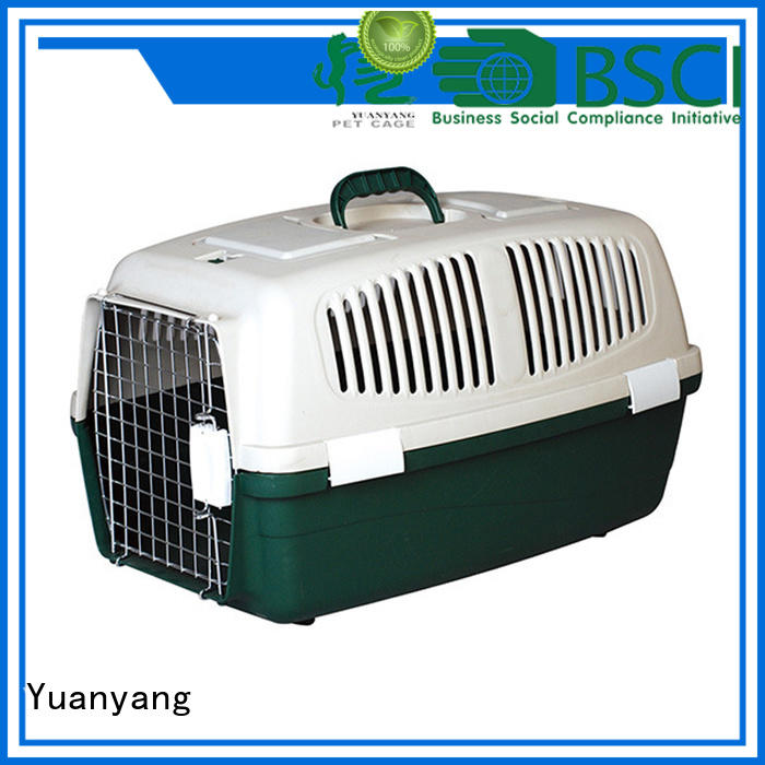 Yuanyang Custom plastic dog crates company comfortable area for pet