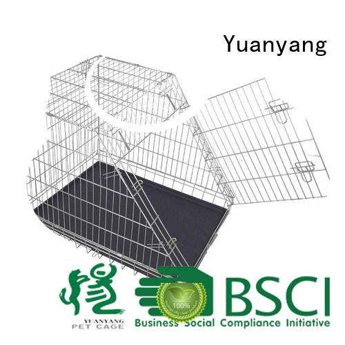 Yuanyang Professional steel dog cage manufacturer for transporting puppy