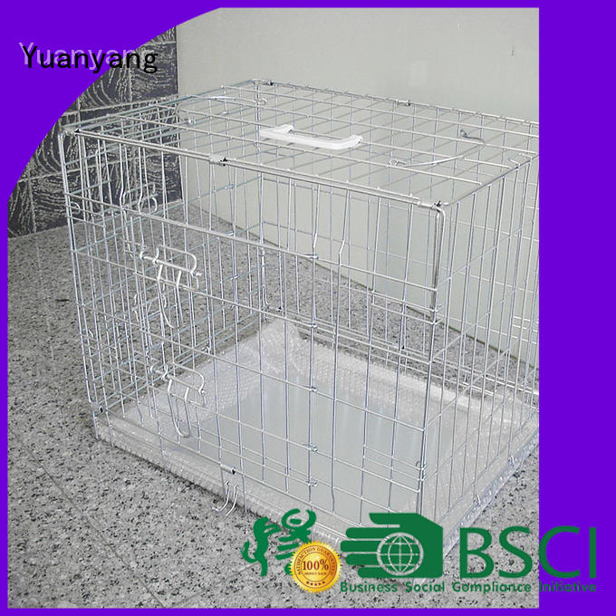 Yuanyang Custom metal dog cage company for transporting puppy