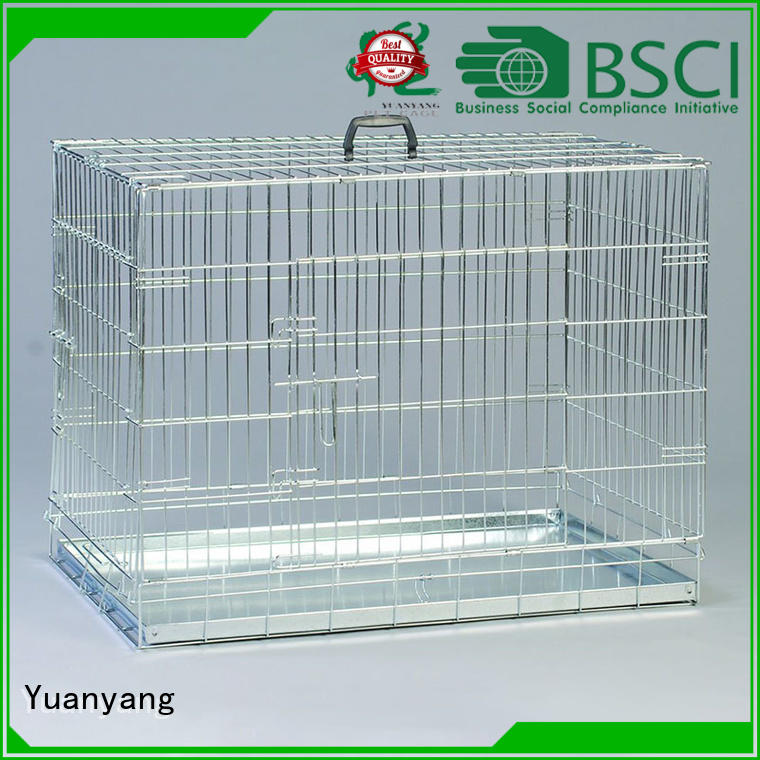 Yuanyang metal wire dog crate company for transporting dog