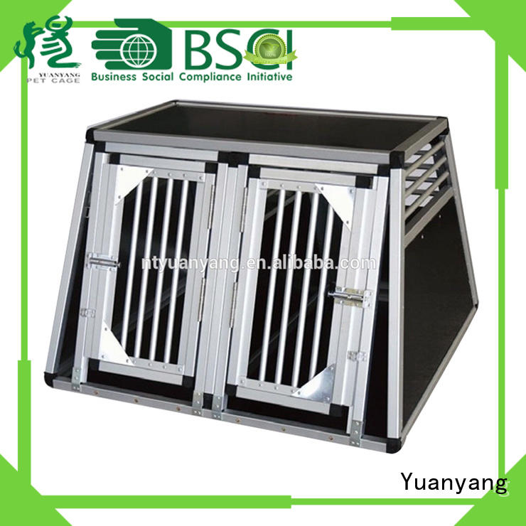 Professional aluminum dog cage supply for transporting puppy