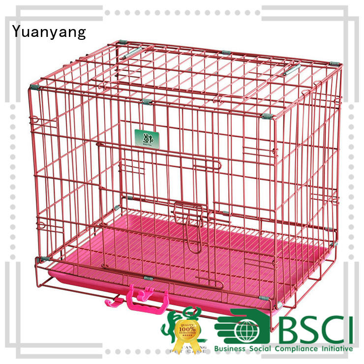 Yuanyang Excellent quality steel dog cage supplier for transporting dog