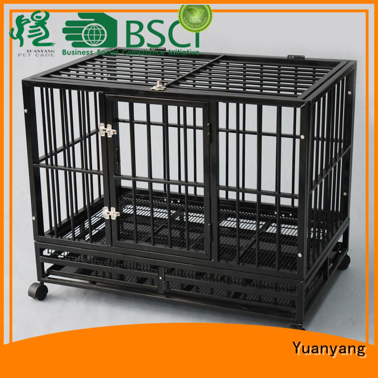 Yuanyang metal dog crate supplier for transporting dog