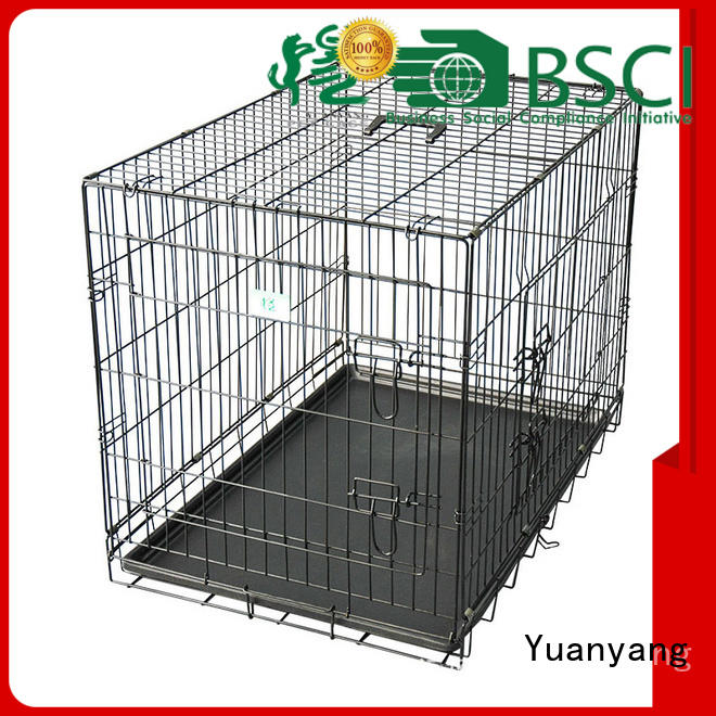 Yuanyang wire dog crate factory for transporting puppy