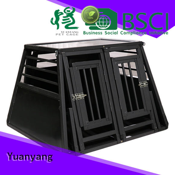 Professional metal wire dog crate supply for transporting dog