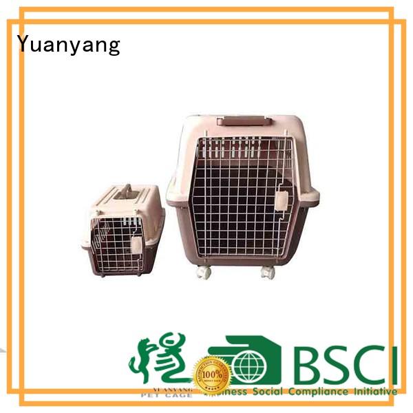 Yuanyang plastic pet kennel manufacturer comfortable area for pet