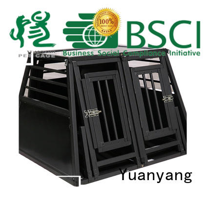 Yuanyang aluminum dog crates manufacturer for transporting puppy