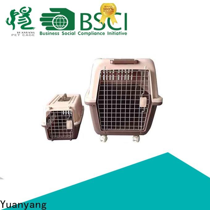 Yuanyang plastic pet kennel manufacturer for puppy carrying