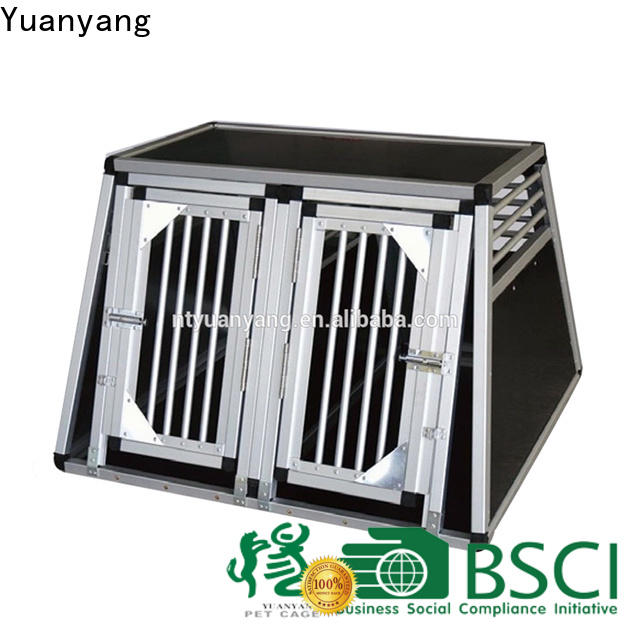 Best custom aluminum dog crates factory for dog car transport