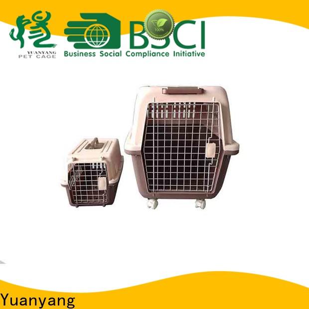 Yuanyang plastic dog cage supply for puppy carrying