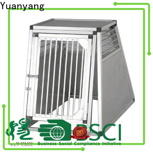 Yuanyang Best aluminium dog crate supplier for transporting puppy