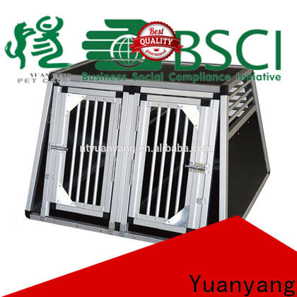Yuanyang aluminum dog cage company for transporting puppy