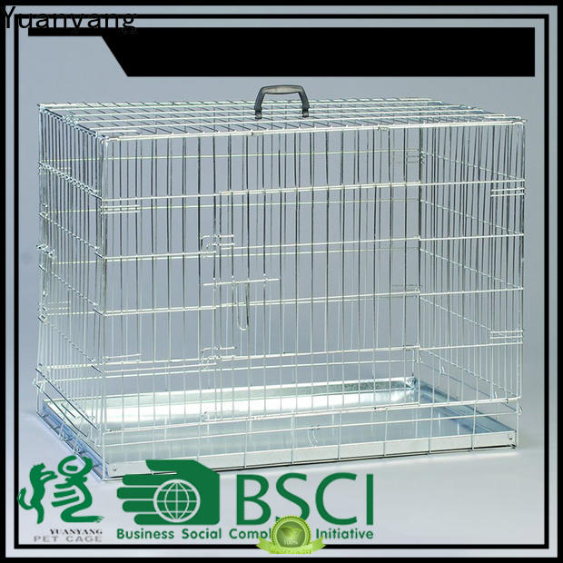 Yuanyang steel dog cage supply for transporting puppy